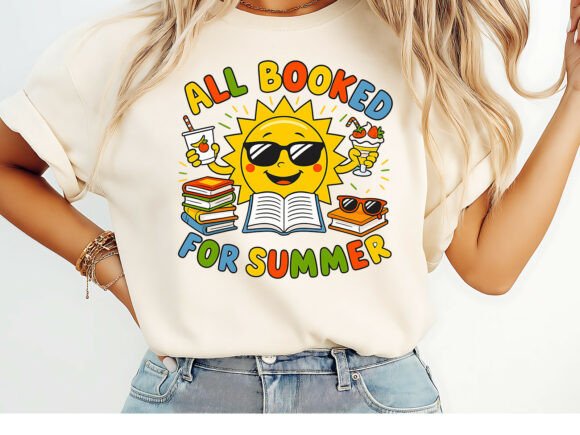 All Booked for Summer Graphics & T-Shirt Designs