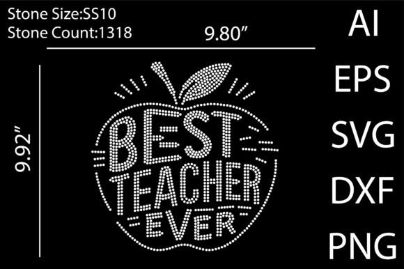 Best Teacher Ever Graphics for T-Shirt Designs
