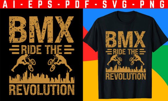 BMX Ride the Revolution: Graphics for T-Shirt Designs