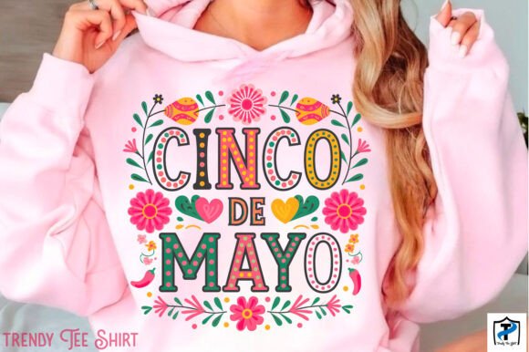Boho Floral Cinco De Mayo Graphics & T-Shirt Designs