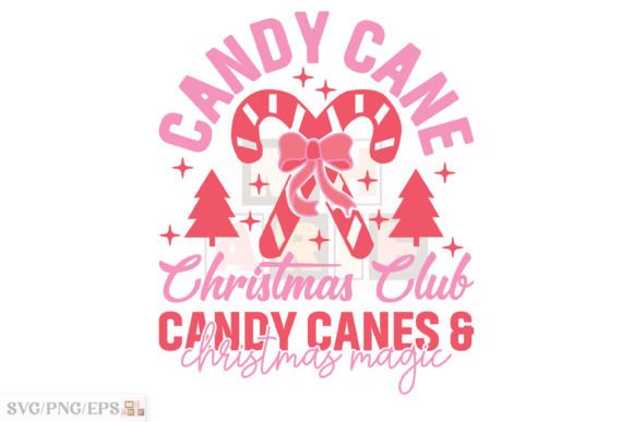 Christmas Candy Cane Graphics for T-Shirt Designs
