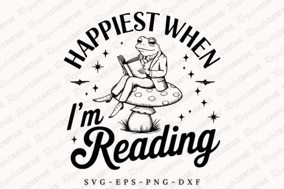 Happiest Reading SVG: Graphics for T-Shirt Designs