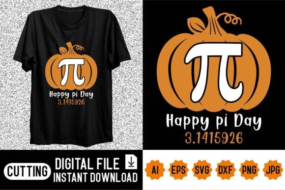 Happy Pi Day Shirt Design: Graphics for T-Shirt Designs