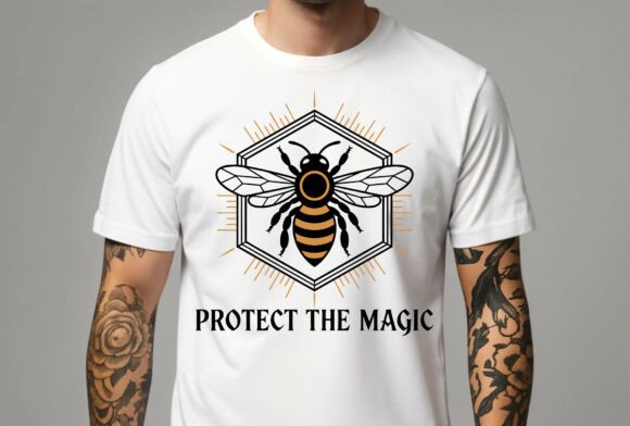 Protect the Magic Bee: Graphics for T-Shirt Designs