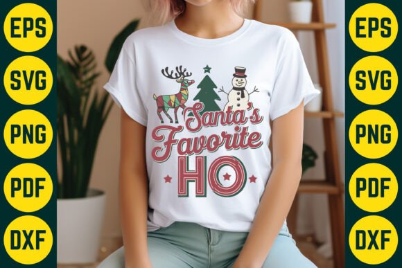 Santa’s Favorite Ho SVG: Graphics for T-Shirt Designs