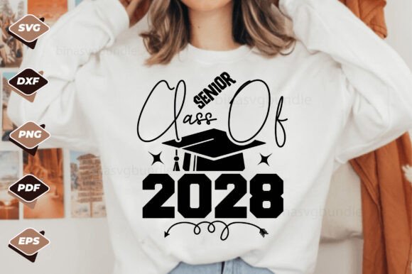 Senior Class 2028 Graphics for T-Shirt Designs