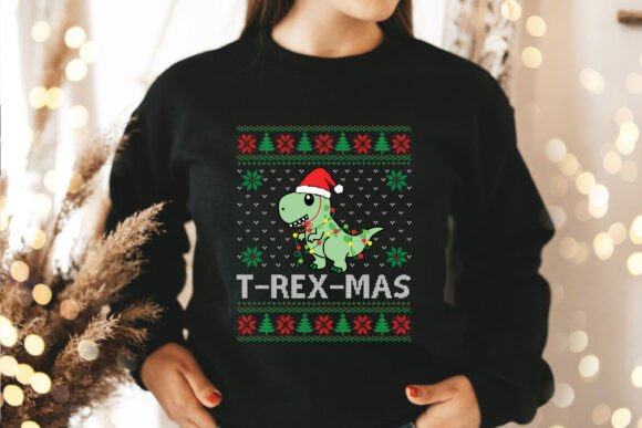 T-rex-mas Ugly Christmas Sweater Design Review