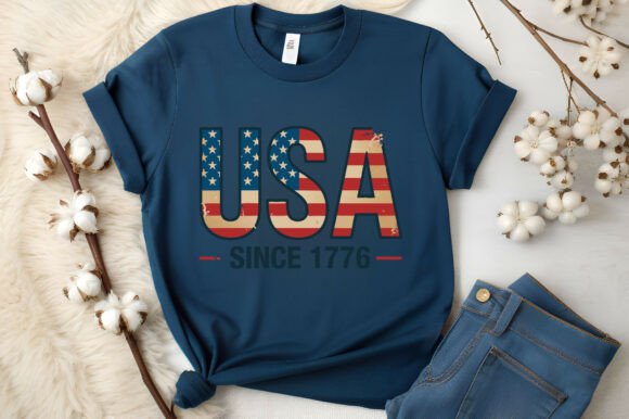 USA Flag Graphics for T-Shirt Designs