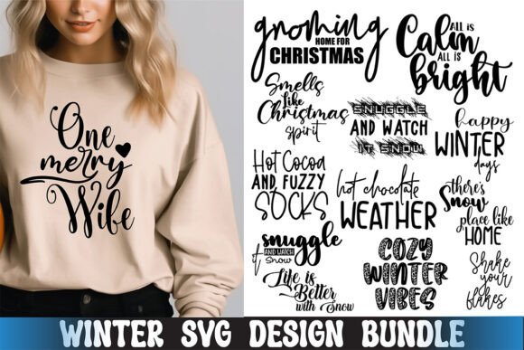 Winter SVG Bundle: Graphics for T-Shirt Designs